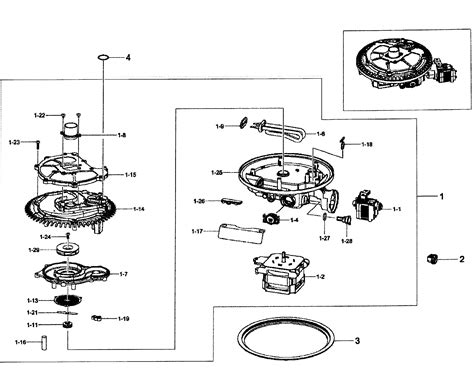 PUMP ASSY Diagram & Parts List for Model DW80F600UTSAA0000 Samsung-Parts Dishwasher-Parts ...