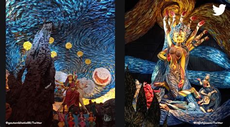 Now, catch a glimpse of Vincent van Gogh at Kolkata’s Durga Puja ...