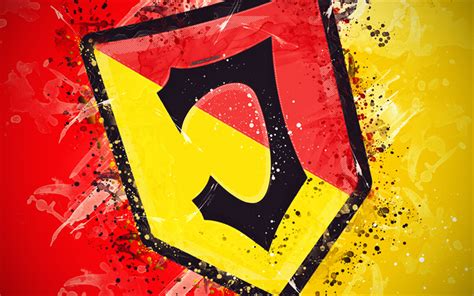 Download wallpapers Jagiellonia FC, 4k, paint art, logo, creative ...