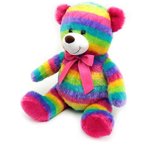 Spark 19" Snuggly and Cuddly Plush Toy, Rainbow Bear - Walmart.com - Walmart.com