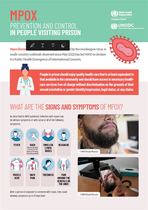 Mpox prevention and control in people visiting prison