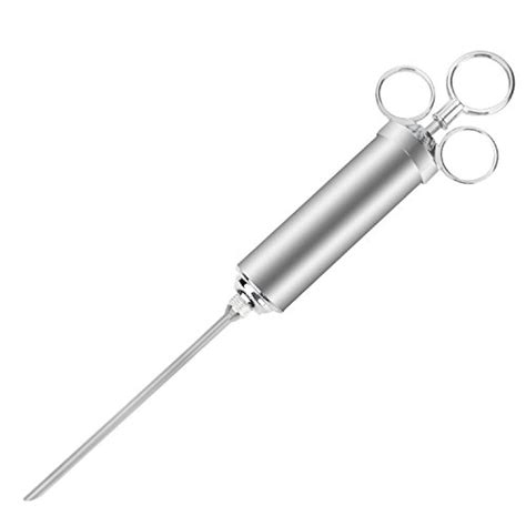 Meat Marinade Injector Set, Angozo 2 Ounce 304 Stainless Steel Meat Injector Kit with 2 ...