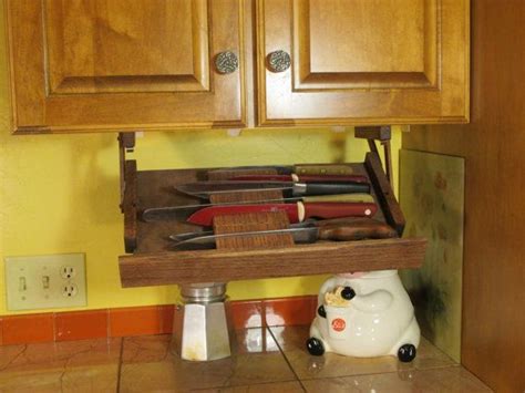 Knife storage for Kitchen or anywhere under a cabinet it can be ...