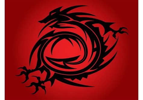 Dragon Tattoo Vector ai | UIDownload