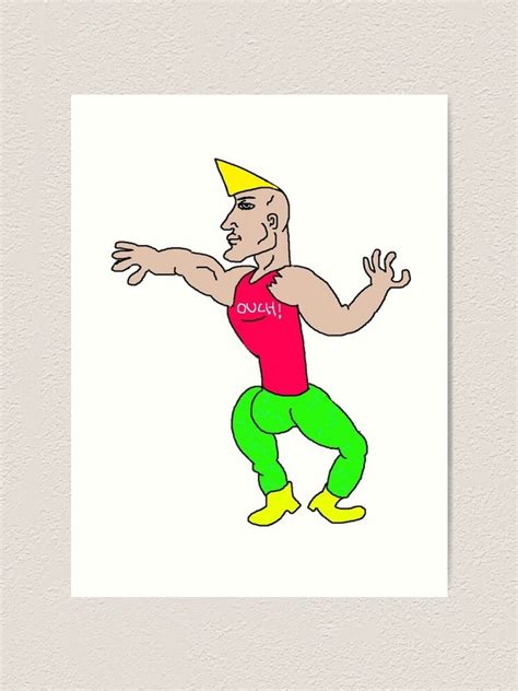 "The Chad Stride" Art Print by tescoman1 | Redbubble