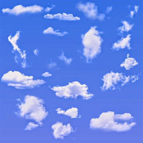 For weBDesigner: Cloud brushes Photoshop