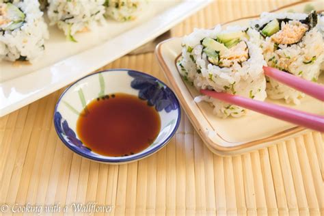 Spicy Chicken Sushi Roll - Cooking with a Wallflower