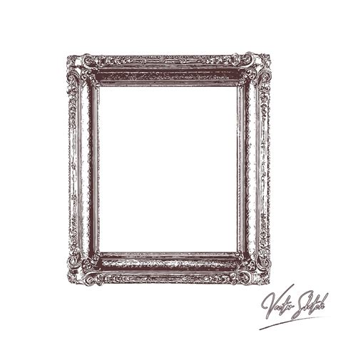 Premium Vector | Antique picture frame Hand drawn sketch vector illustration