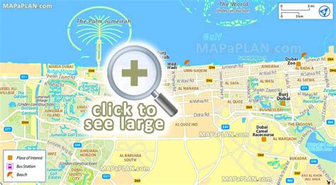 Dubai maps - Top tourist attractions - Free, printable city street map ...