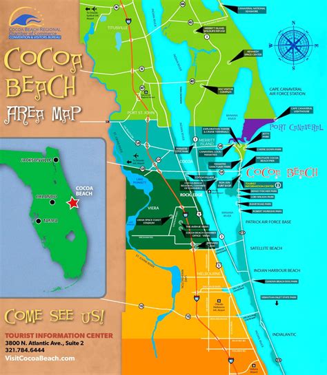 Cocoa Beach Map Florida | Beach Map