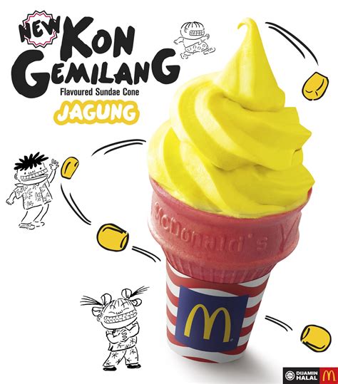 McDonald's Jagung Flavoured Sundae Cone RM2.50 (Limited Time Menu Offer)