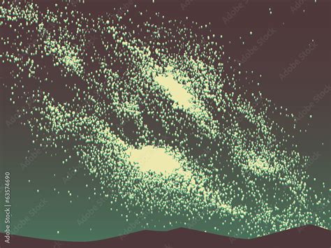 Milky way galaxy Stock Vector | Adobe Stock