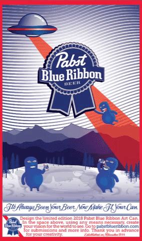 Pabst Blue Ribbon Art Can Design on Behance