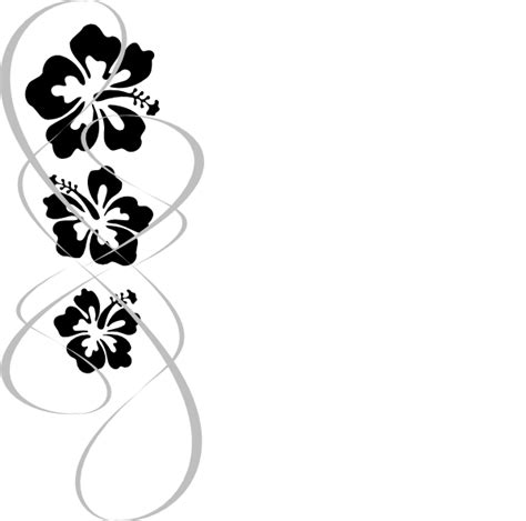 Free Black And White Hibiscus, Download Free Black And White Hibiscus png images, Free ClipArts ...