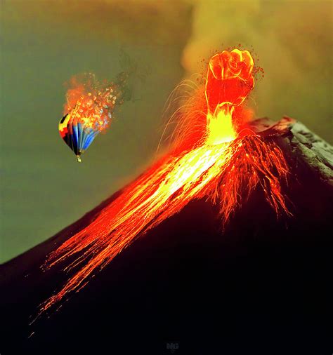 Eruption Of The Volcano With Molten Lava Photograph by Numan Gilgil - Pixels