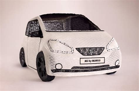 SEAT Mii made entirely of lace celebrates new model launch - PerformanceDrive