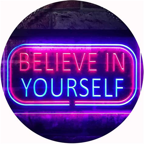 Motivational Quote Believe In Yourself LED Neon Light Sign