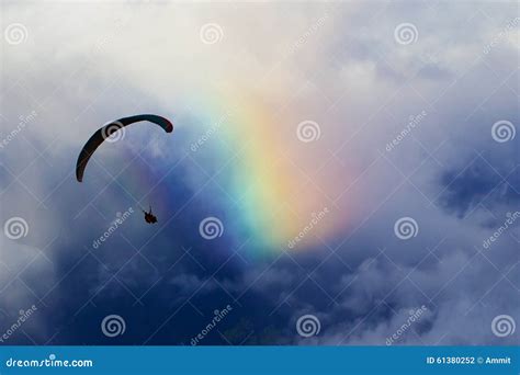 High Altitude Paragliding stock photo. Image of nature - 61380252