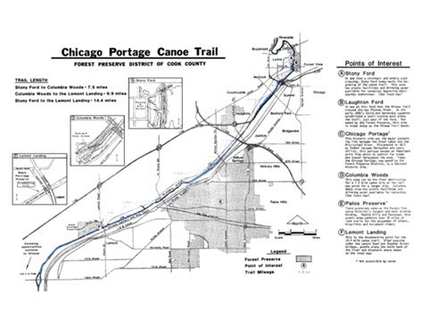 Chicago Portage Canoe Trail Map - Lemont IL • mappery