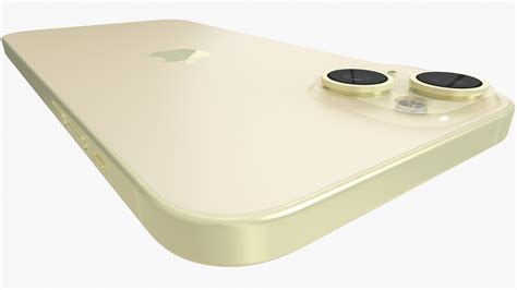 Apple IPhone 15 Plus Yellow Model - TurboSquid 2125371