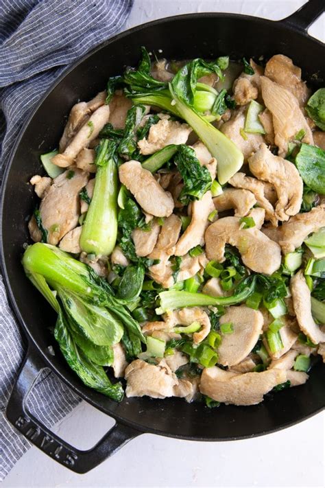 Easy Chicken Stir Fry Recipe with Bok Choy - The Forked Spoon