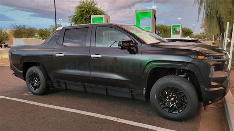 Chevy Silverado EV prototype seen fast charging at EA station [Gallery]