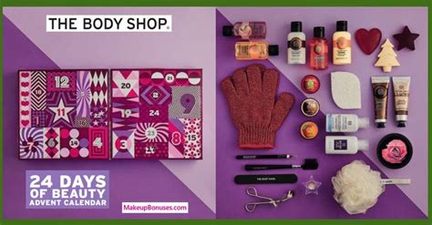 24 Days Of Beauty Advent Calendar from THE BODY SHOP - MakeupBonuses.com | Advent calendar ...