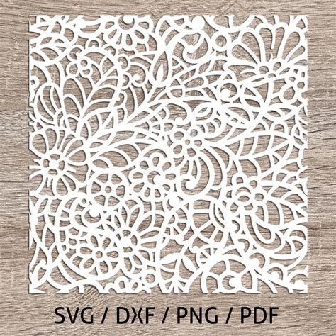 Lace Floral Pattern SVG/JPG/PNG Cutting File - Inspire Uplift