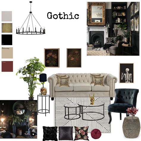 Goth Mood Board Interior Design Mood Board by heath2003 - Style Sourcebook