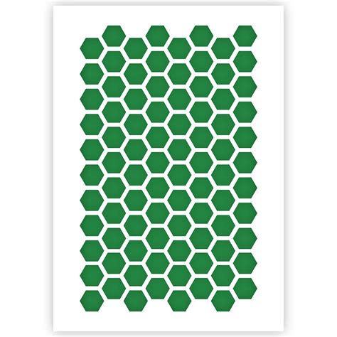 Buy QBIX Hexagon Stencil - Honeycomb Stencil - Pattern Stencil - A4 Size - Reusable Kids ...