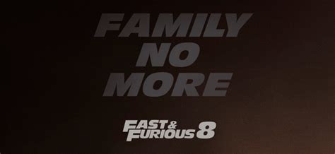 The family is divided on new poster for Fast & Furious 8 ahead of ...