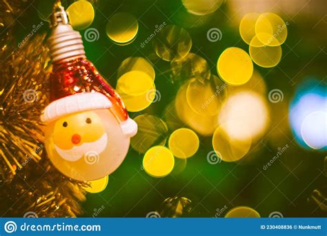 Close Up on Snowman Toy and Christmas Decorations. Christmas Background Concept with Toys Stock ...