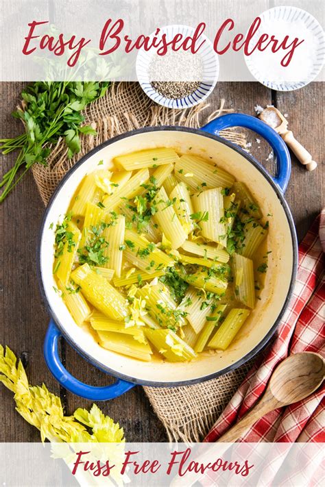 Quick & Easy Braised Celery Recipe - Helen's Fuss Free Flavours