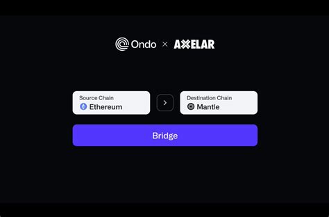 Ondo Finance Partnered with Axelar to Launch Ondo Bridge for Native RWA Token Bridging ...