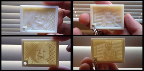 Amazing 3D Printed Lithophane Key Chains Created by 'Print 3D For Me ...