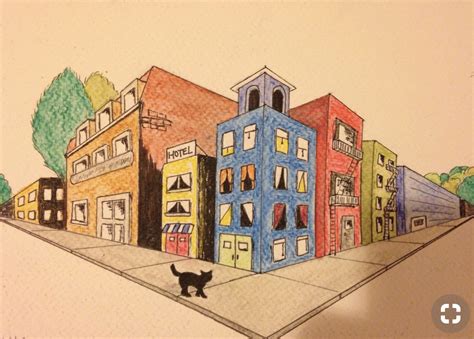 Pencils 'n Paintbrushes: Two Point Perspective City