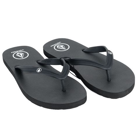 Volcom Rocker 2 Solid Flip Flops Black at Skate Pharm, Margate