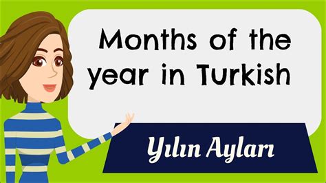 Months of the year in Turkish/ Yılın ayları/ A1 Turkish / Basic Turkish - YouTube