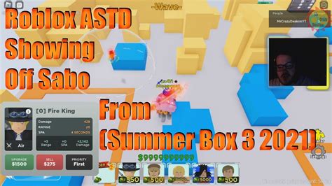 Roblox ASTD Showing Off Sabo From (Summer Box 3 2021) - YouTube