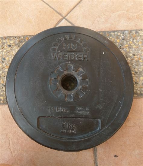 Weider concrete filled plates, Sports Equipment, Exercise & Fitness ...