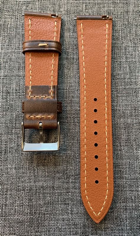 Premium Italian Leather / Vintage Cut Leather Watch Strap / | Etsy