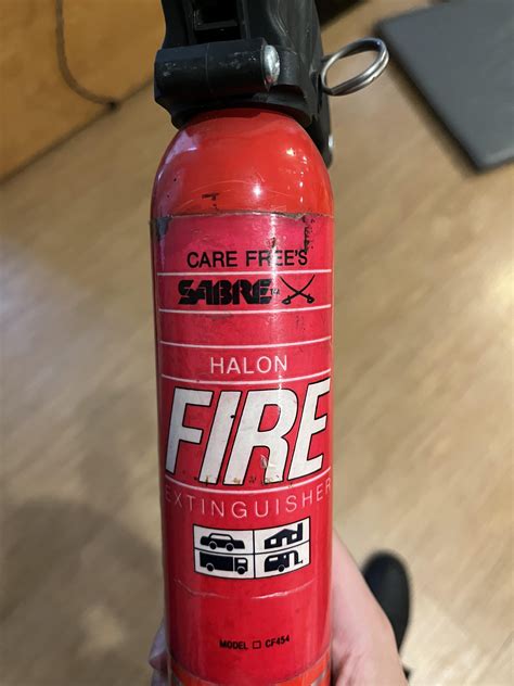 Halon Fire Extinguisher : r/chemistry