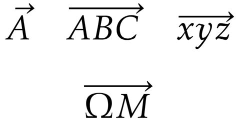 arrows - Extensible \vec instead of \overrightarrow - TeX - LaTeX Stack Exchange