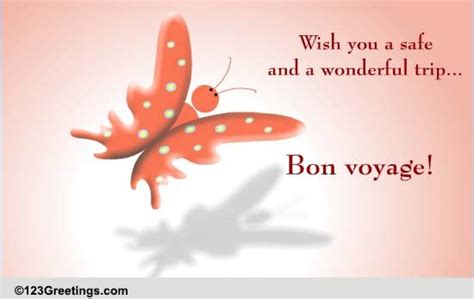 Everyday Bon Voyage Cards, Free Everyday Bon Voyage Wishes | 123 Greetings