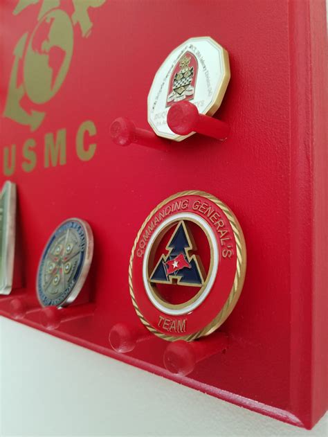 Military Challenge Coin Display Rack Marine Corps - Etsy