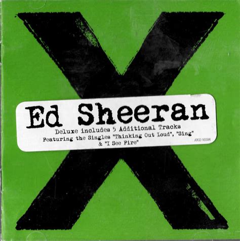 Ed Sheeran - X (2014, CD) | Discogs