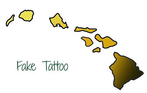 Love Island Gift Temporary Tattoo Set of 2 Fake Tattoos Hawaii - Etsy