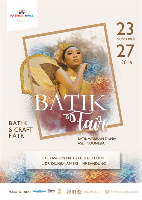 Batik Fair - Event Poster Layout Design | Ilustrasi karakter, Ilustrasi, Desain