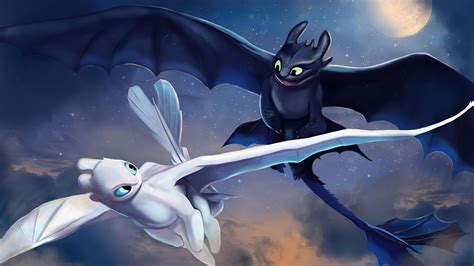 Toothless And The Lightfury Wallpapers - Wallpaper Cave