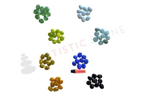 Decorative Glass Rocks 25-60mm 8 Colours for craft projects fish tanks ...